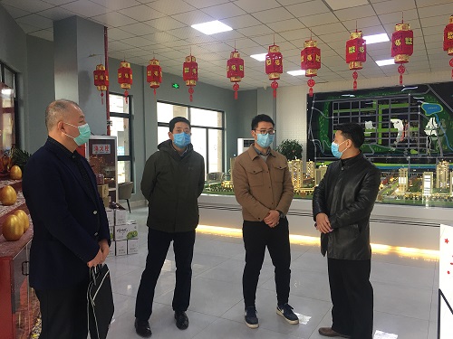 刘岁科在检查蟠龙观邸复工时指出：务必做到“六把关”“八查看”，将防疫制度落实到位